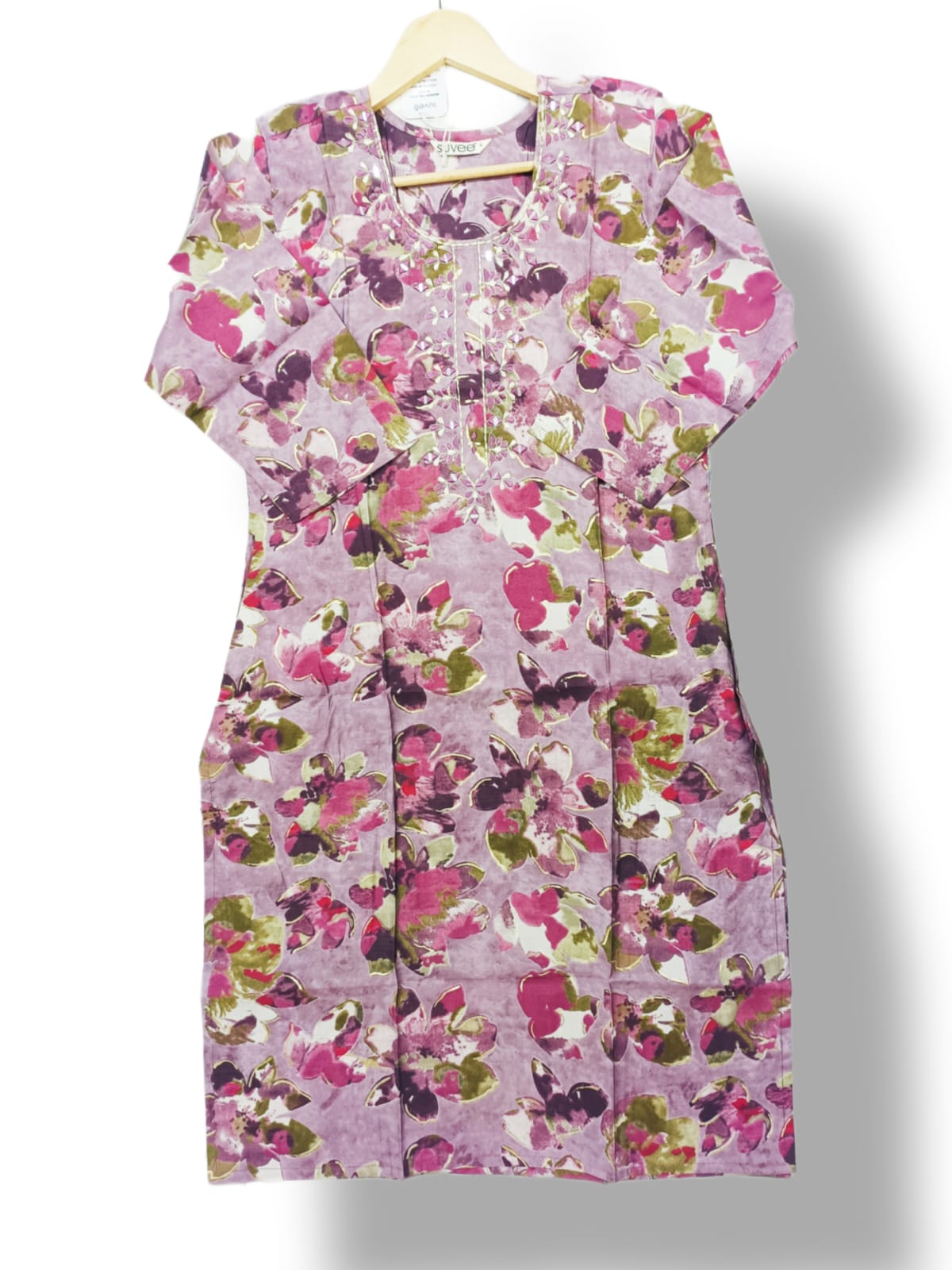 PRINTED RAYON & MODAL SILK KURTI